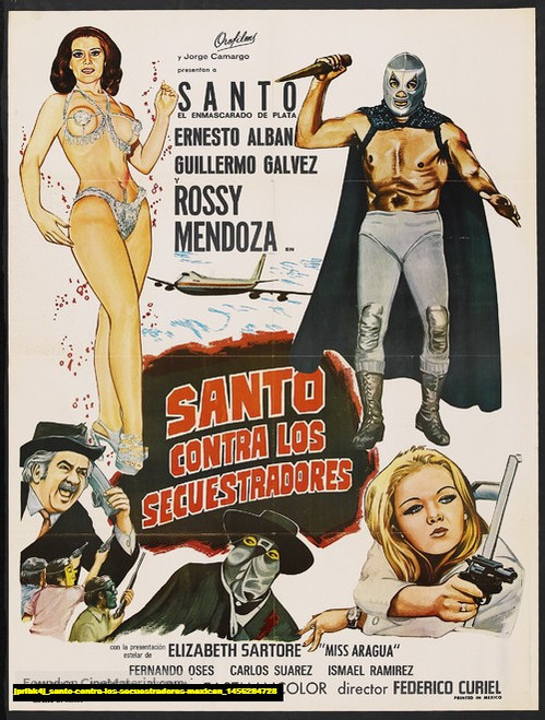 Jual Poster Film santo contra los secuestradores mexican (jpribk4j)