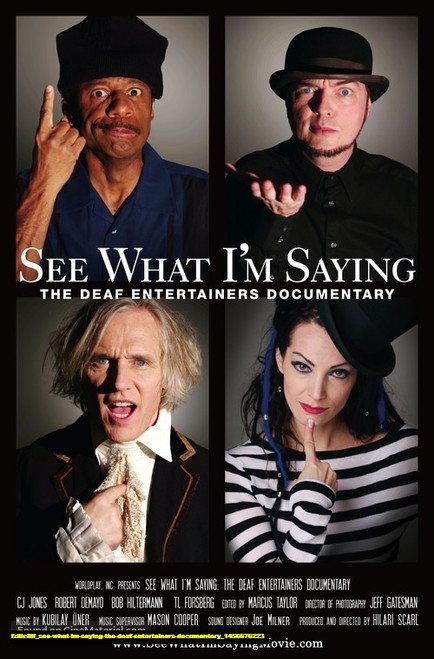 Jual Poster Film see what im saying the deaf entertainers documentary (fz8ic8if)
