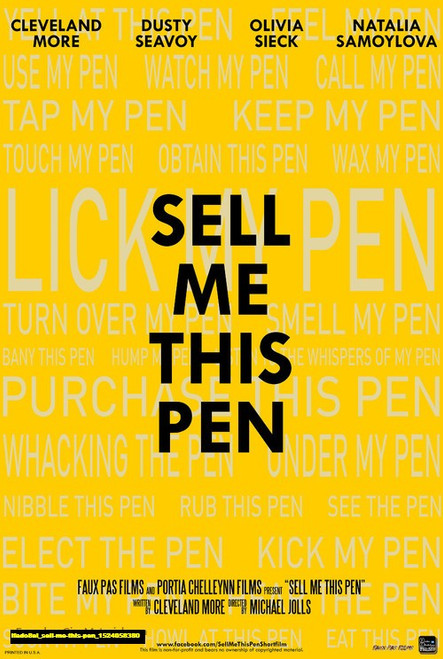 Jual Poster Film sell me this pen (lfado8el)