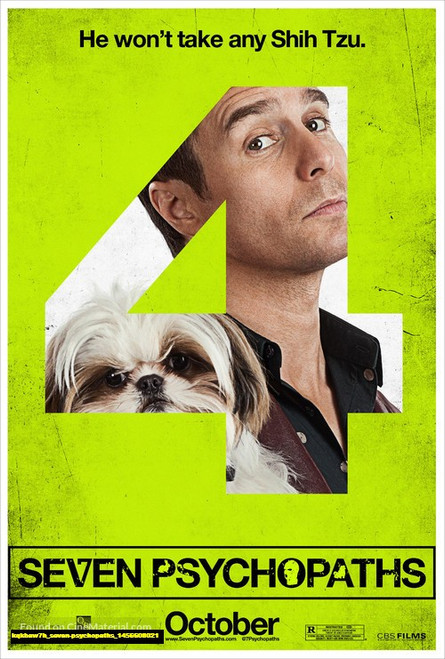 Jual Poster Film seven psychopaths (kqkbaw7h)