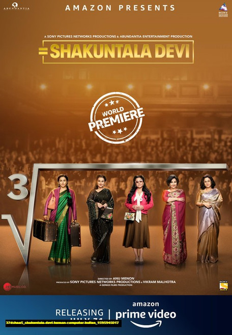 Jual Poster Film shakuntala devi human computer indian (37dshaa5)