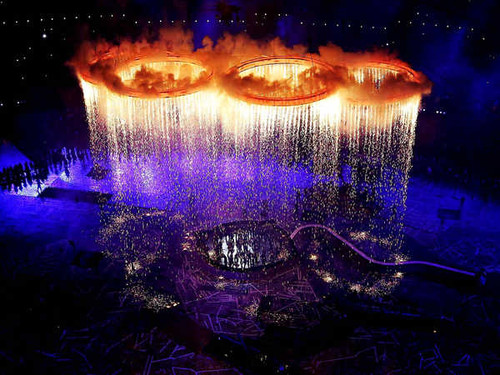 Jual Poster Fireworks Night Sports Olympic Games APC Jual Poster Fireworks Night Sports Olympic Games APC