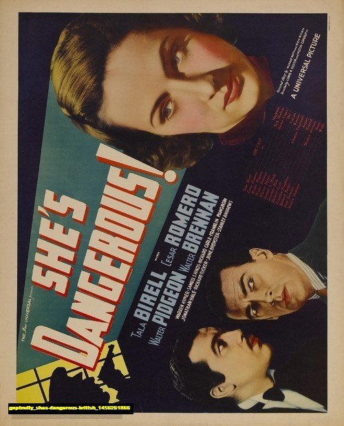 Jual Poster Film shes dangerous british (gnptmdly)