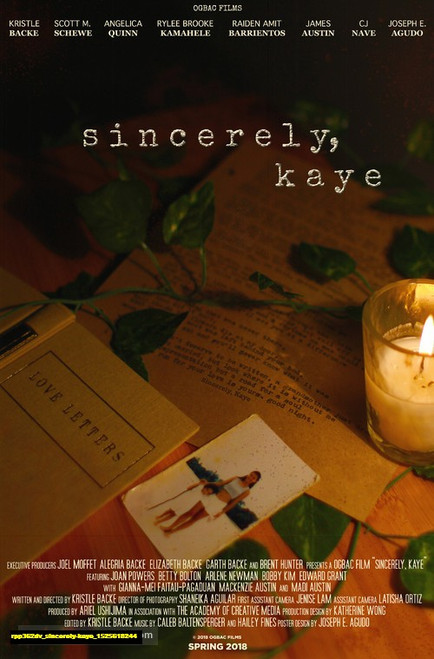 Jual Poster Film sincerely kaye (rpp362dv)