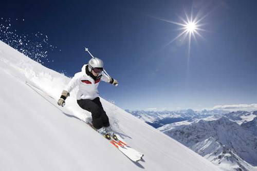 Jual Poster Horizon Mountain Skiing Snow Sports Skiing APC