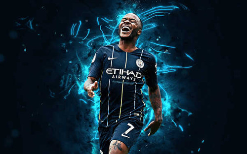 Jual Poster Manchester City F.C. Raheem Sterling Soccer Soccer Raheem Sterling APC003