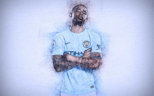 Jual Poster Soccer Gabriel Jesus APC008