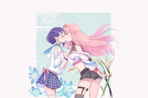 Poster Anime Darling in the FranXX APC075 Poster Anime Darling in the FranXX APC075