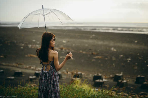 Jual Poster Asian Brunette Girl Model Umbrella Woman Women Asian APC