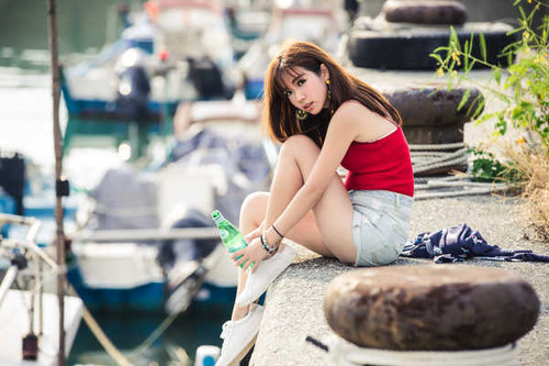 Jual Poster Asian Brunette Girl Model Woman Women Asian APC035