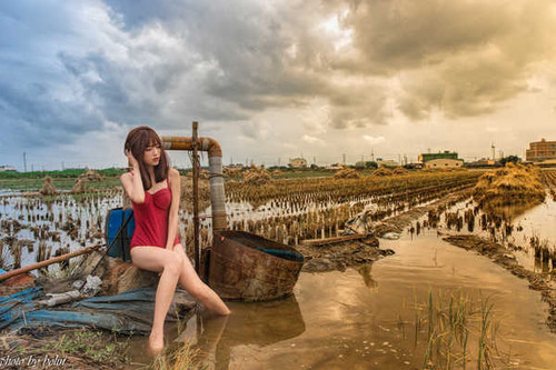 Jual Poster Asian Brunette Girl Model Woman Women Asian APC121