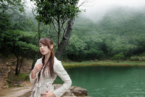 Jual Poster Asian Forest Girl Oriental Woman Women Asian APC