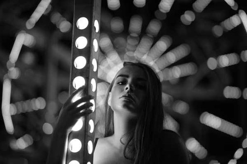 Jual Poster Black & White Bokeh Model Woman Models Model APC