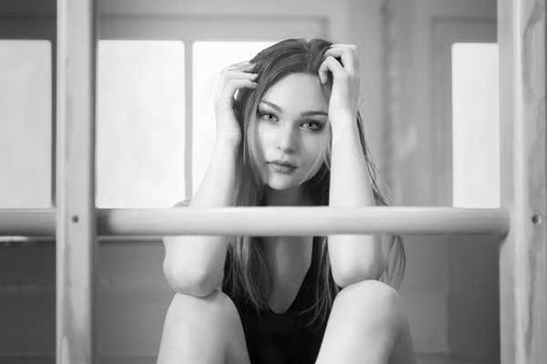 Jual Poster Black & White Girl Model Woman Models Model APC007