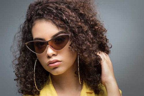 Jual Poster Black Hair Face Girl Model Sunglasses Woman Models Model8 APC001