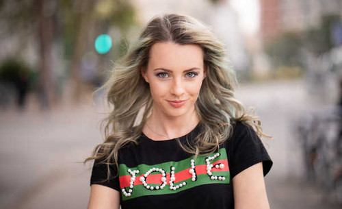 Jual Poster Blonde Depth Of Field Green Eyes Smile Models Model5 APC