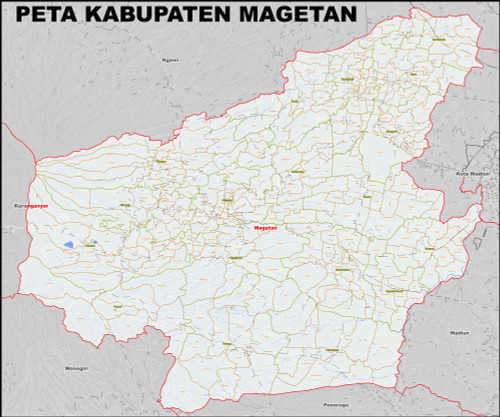 Peta Kabupaten Magetan Kecamatan Dan Kelurahan