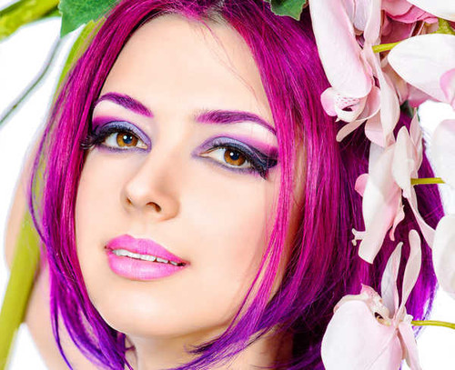 Jual Poster Crimson Hair Face Flower Girl Model Woman Women Face APC