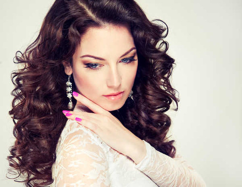 Jual Poster Curl Earrings Face Hair Model Models Model APC002