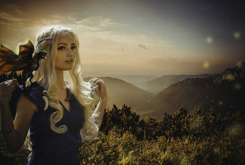 Jual Poster Daenerys Targaryen Game Of Thrones Women Cosplay APC