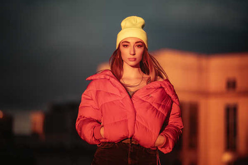 Jual Poster Depth Of Field Girl Hat Jacket Model Woman Models Model1 APC