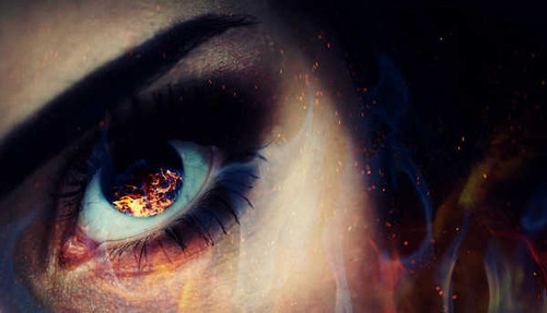 Jual Poster Eye Flame Women Eye5 APC