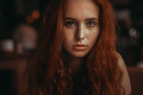 Jual Poster Face Freckles Girl Model Redhead Woman Models Model APC