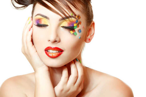Jual Poster Face Girl Lipstick Makeup Model Woman Women Face APC