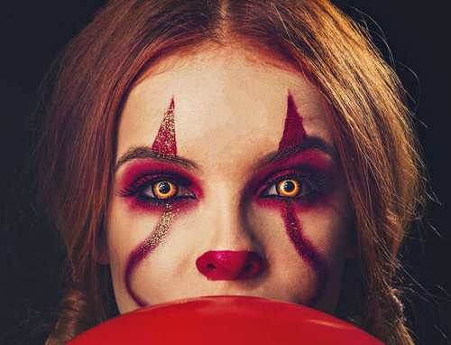 Jual Poster Face Girl Makeup Model Redhead Stare Woman Women Face1 APC