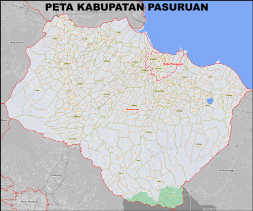 Peta Kabupaten Pasuruan Kecamatan Dan Kelurahan