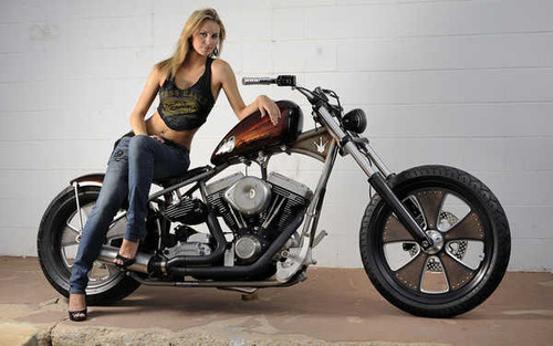 Jual Poster Woman Motorcycles Girls & Motorcycles APC