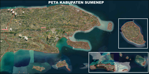 Peta Kabupaten Sumenep Satelit Kecamatan Dan Kelurahan