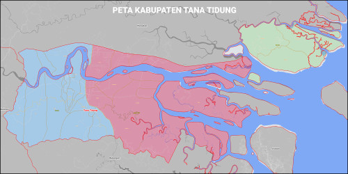 Peta Kabupaten Tana Tidung Kecamatan Dan Kelurahan