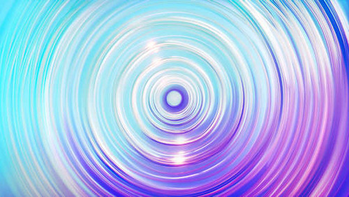 Jual Poster circles waves colorful purple 4k WPS