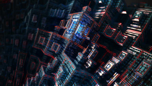 Jual Poster fractals cubes 4k WPS
