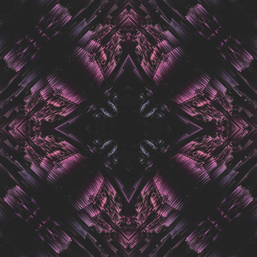 Jual Poster symmetrical glitch art geometric neon 4k WPS