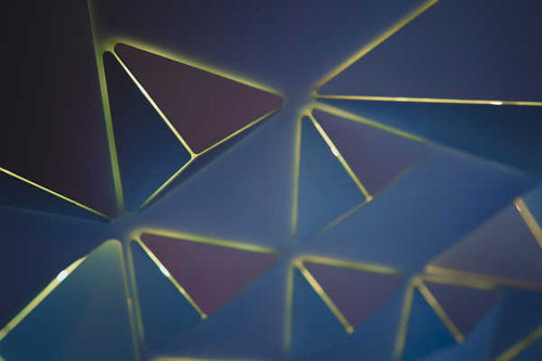 Jual Poster triangles neon geometric pattern 5k WPS