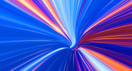 Jual Poster waves spectrum colorful tunnel 4k WPS