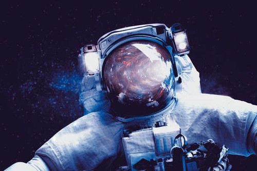 Jual Poster astronaut milky way space suit hd WPS