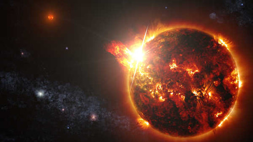 Jual Poster dwarf star solar flares stellar explosions 4k 8k WPS