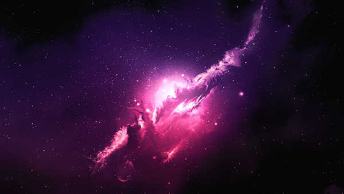 Jual Poster nebula pink galaxy stars 4k WPS