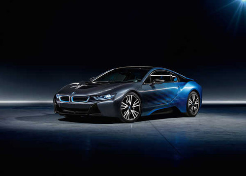 Jual Poster bmw i8 garage italia crossfade paint job special edition 4k 2735WPS