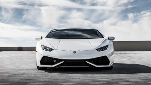 Jual Poster lamborghini huracan white 4k 5k WPS