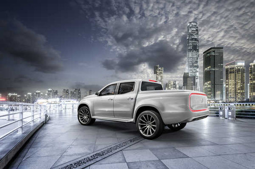 Jual Poster mercedes benz x class pickup truck hd 8k 3239WPS