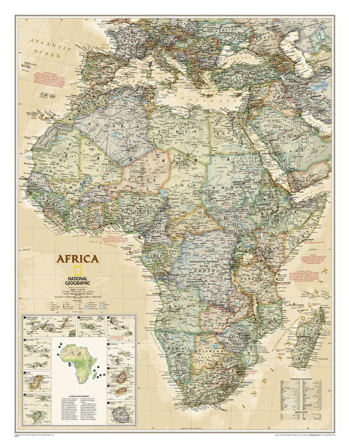 Peta Afrika Africa Earth toned 2011