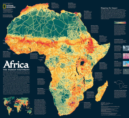 Peta Afrika Africa Human 2005