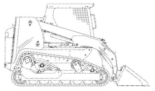 Jual Poster Caterpillar Drawing Excavator Vehicles Caterpillar APC