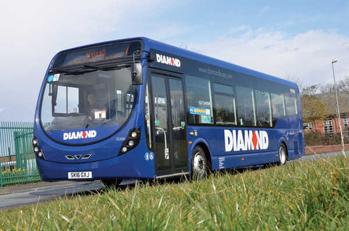 Jual Poster Bus 2011 17 Wright StreetLite DF Blue 1ZM