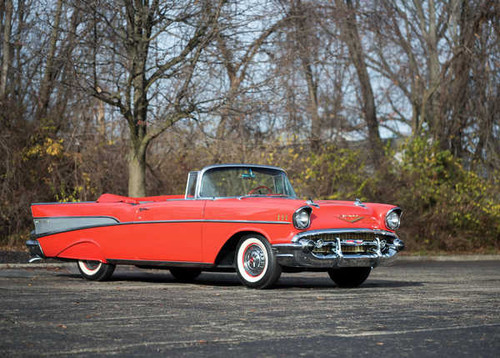 Jual Poster Chevrolet Retro 1957 Bel Air Convertible Cabriolet 1ZM