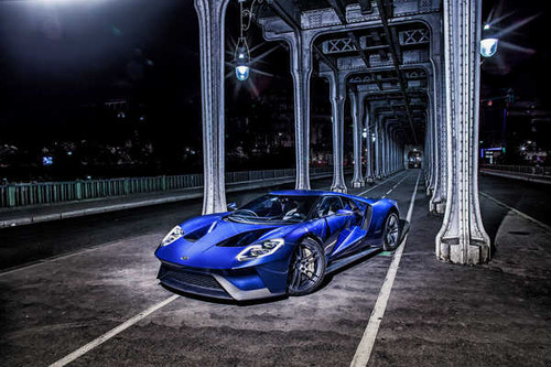 Jual Poster Ford GT ConceptBlue 1ZM
